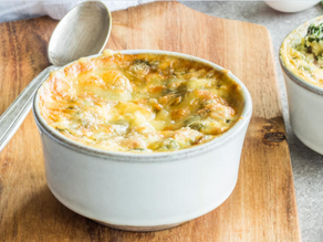 Ham & Cheese Baked Eggs