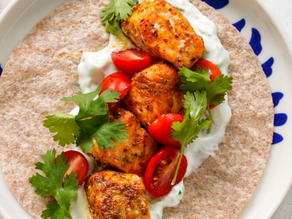 Mediterranean Salmon Wrap