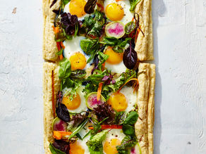 Eggs in a Garden Tart