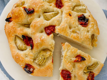 Artichoke & Sun Dried Tomato Focaccia