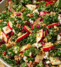 Autumn Kale Apple Salad