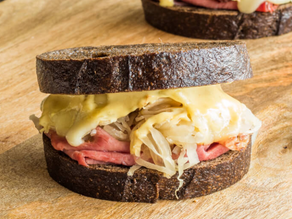 Toasted Reuben Sandwich with Sauerkraut