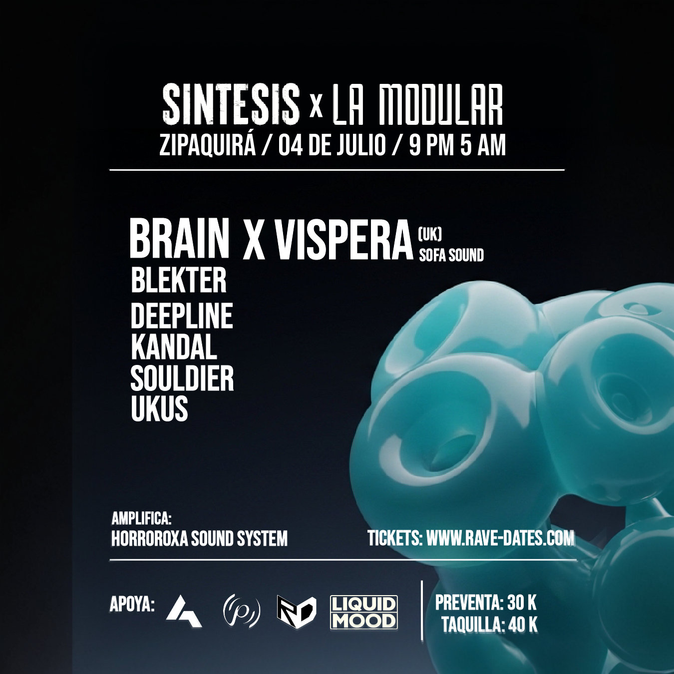 La Modular & Sintesis presentan: VISPERA (UK) & BRAIN