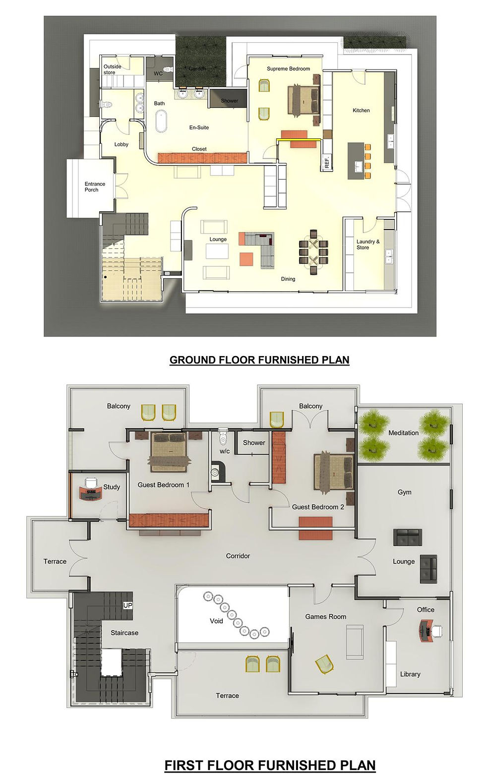 Two-Story Home Floor Plans