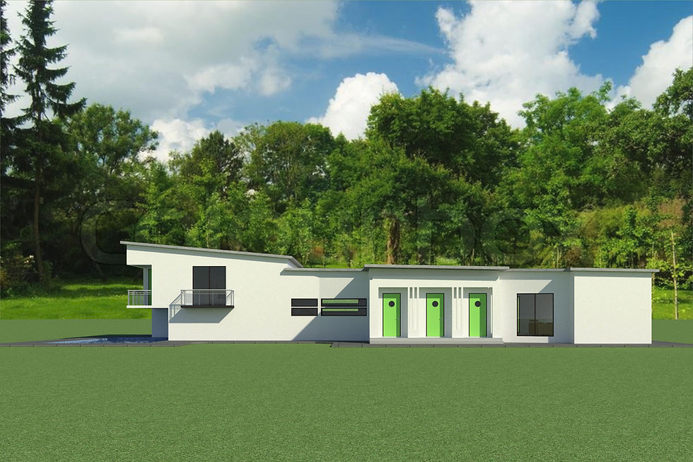 Line House 1 Front View