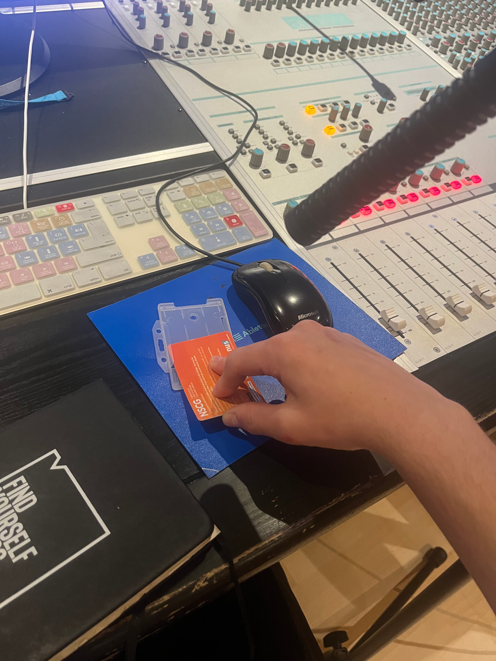 The keycard sound effect