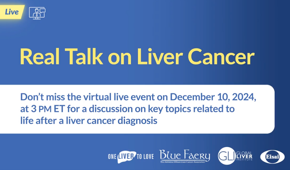 Facebook Live talk on liver health with physician, patient and moderator