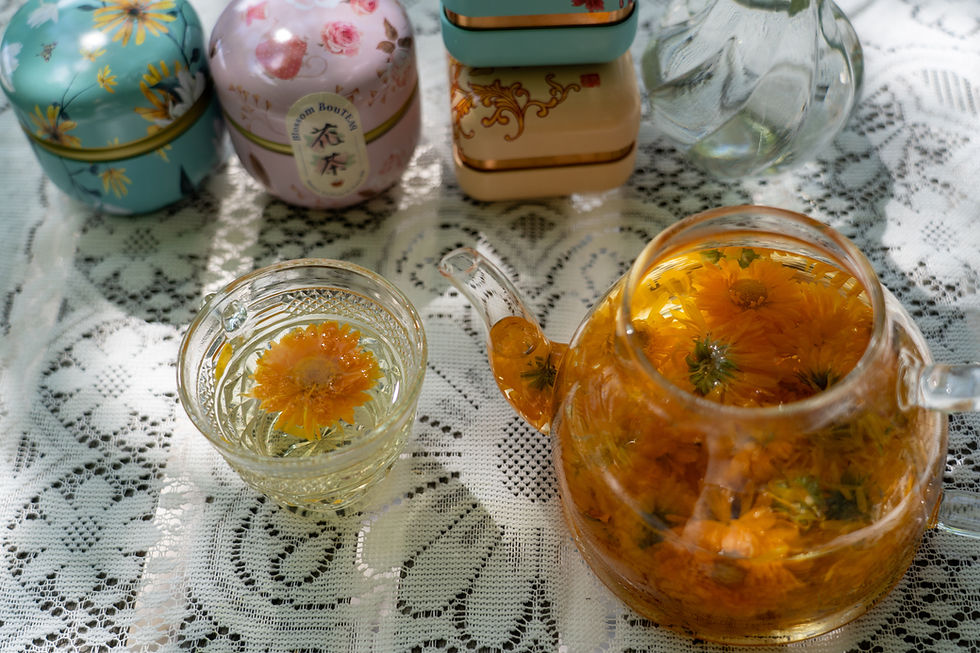 Thumbnail: Marigold Flower Round Tea 50g - Blossom BouTEAq