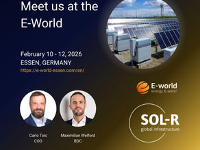 SOL-R is present at the E-World conference in Essen (Germany)