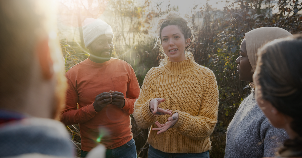 Group Discussion Outdoors
