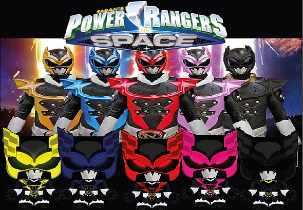 Mini papercraft Power Rangers