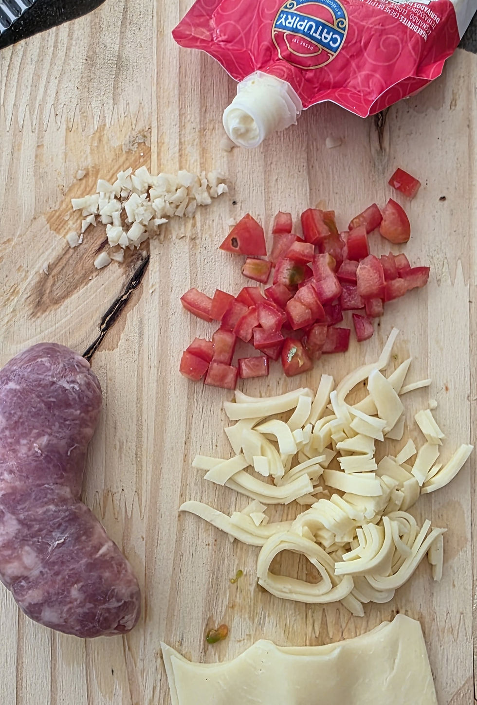 Linguiça Recheada Na Airfryer