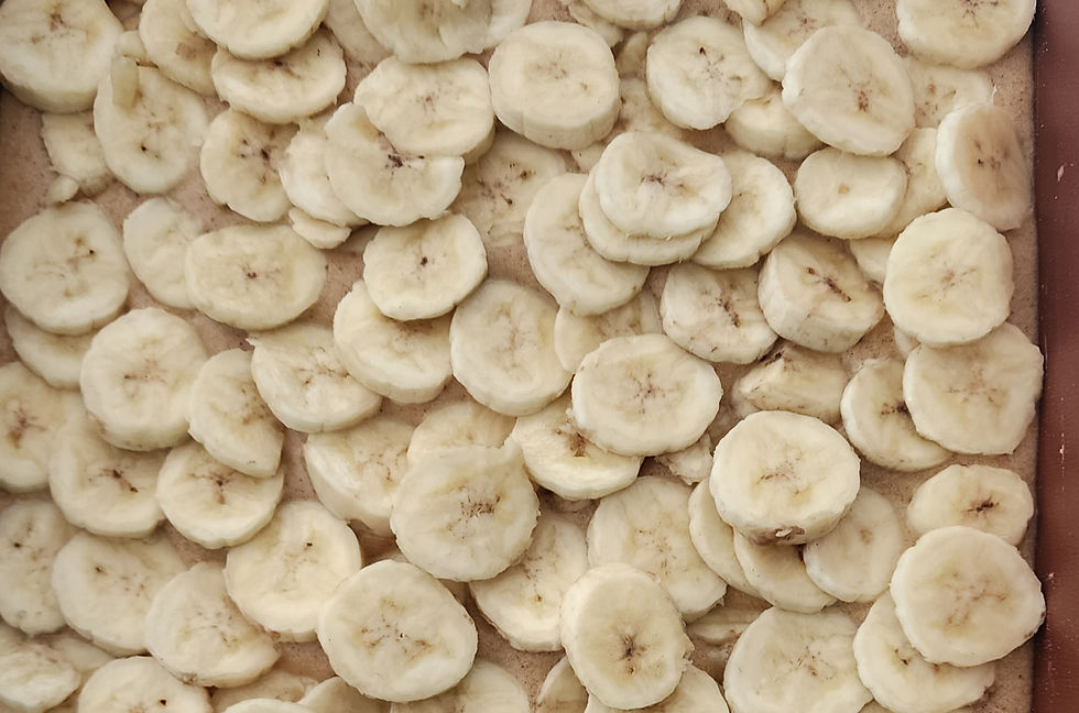 Cuca de Banana e Doce de Leite