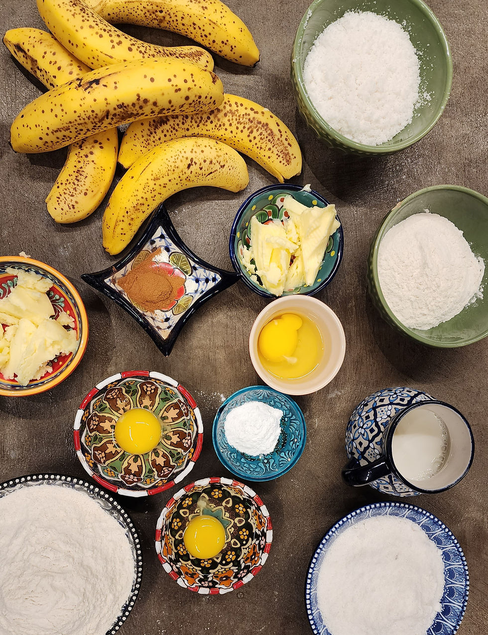 Cuca de Banana e Doce de Leite