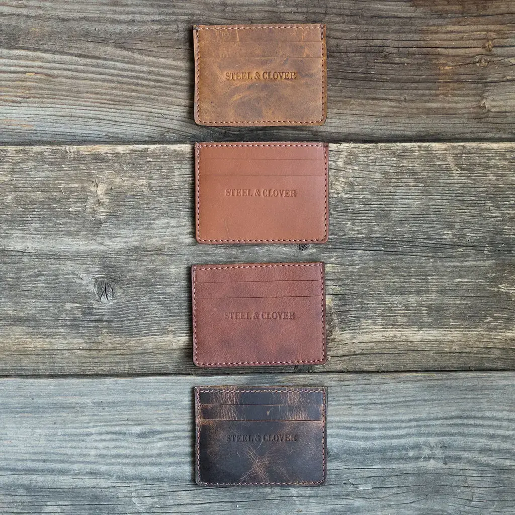 Steel & Clover | Flying Shot Leather Card Wallet