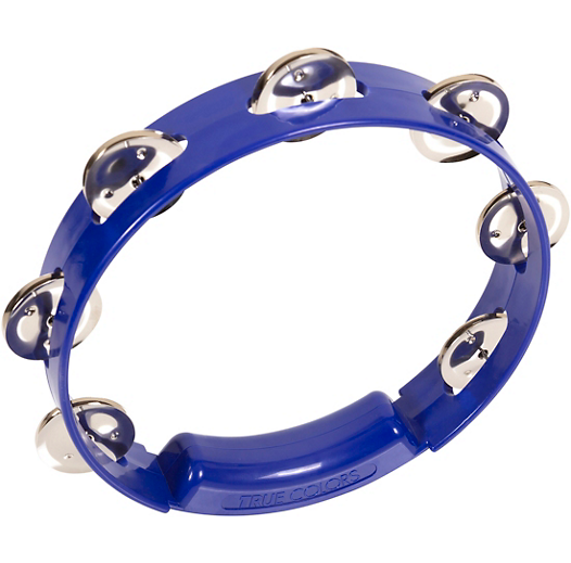 True Colors Tambourine  8 in - Cobalt Blue : Rhythm Tech
