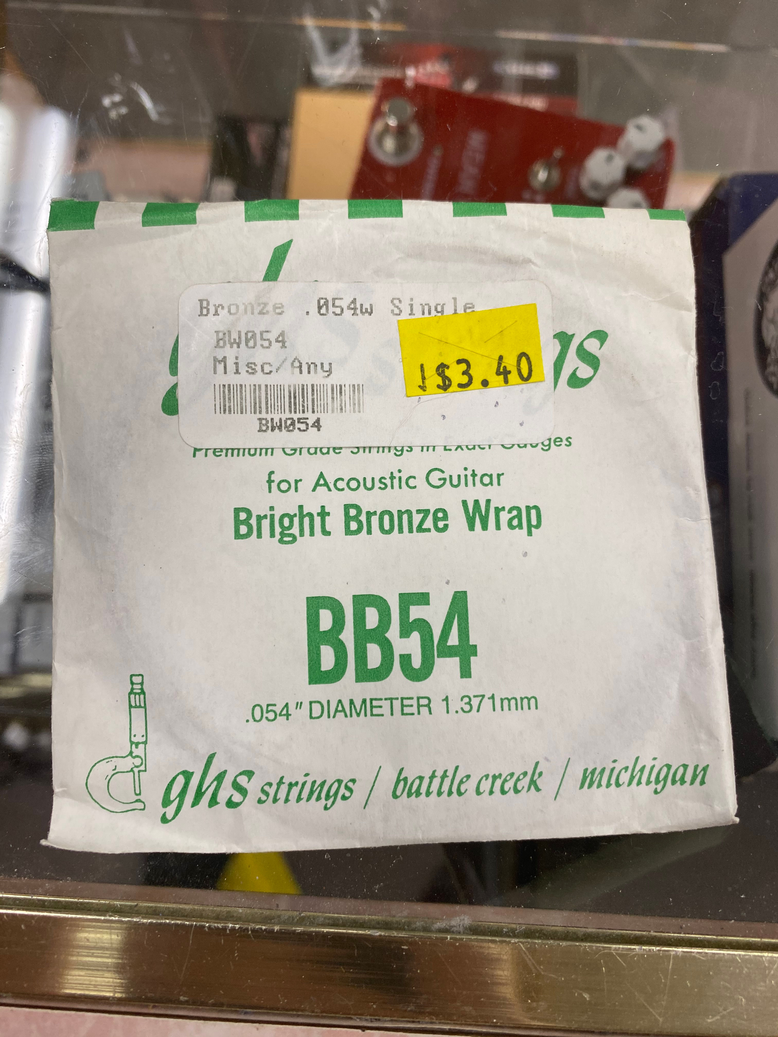 BW054 Bronze .054 Single String : MISC