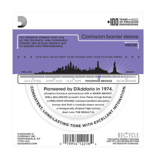 EJ26 Phosphor Bronze - Custom Lt 11-52 : D'addario