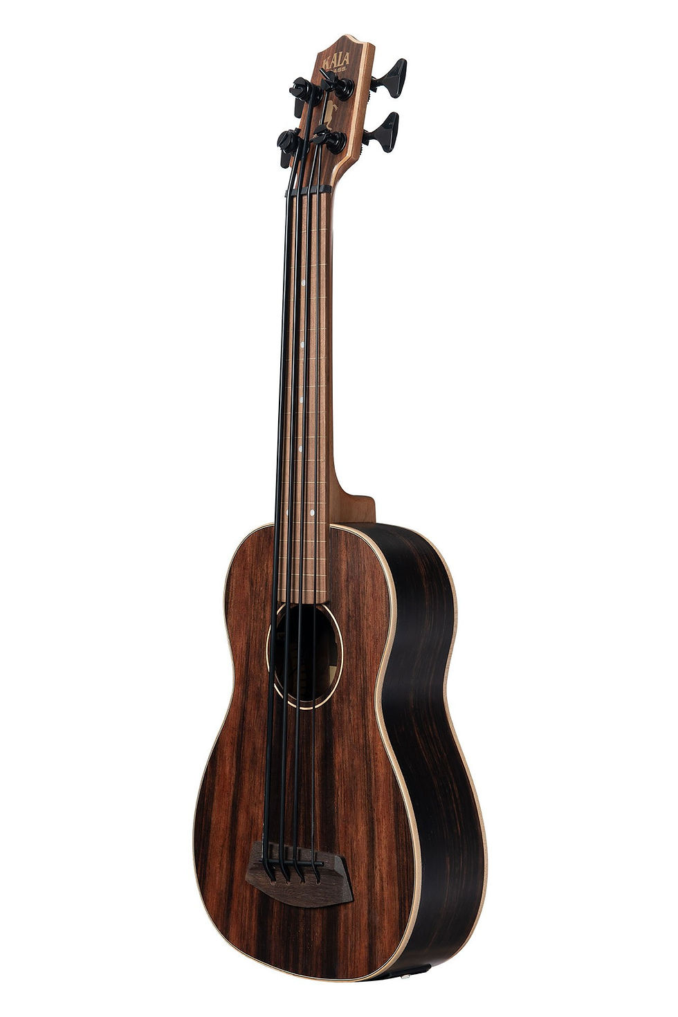 Thumbnail: UBASS-EBY-FL Striped Ebony Fretless Acoustic-Electric U•BASS® : Kala