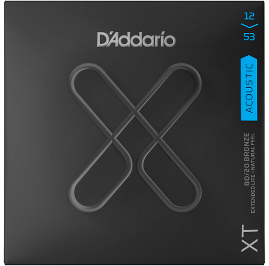 XTABR125 XT Phosphor Bronze Acoustic Guitar Strings .012-.053 Light : D'addario