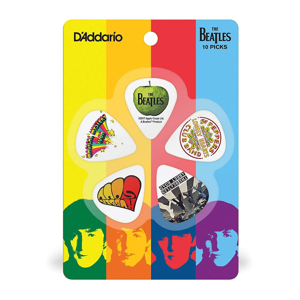 1CWH4-10B3 The Beatles Signature Guitar Picks - Medium (10-Pack) : D'Addario