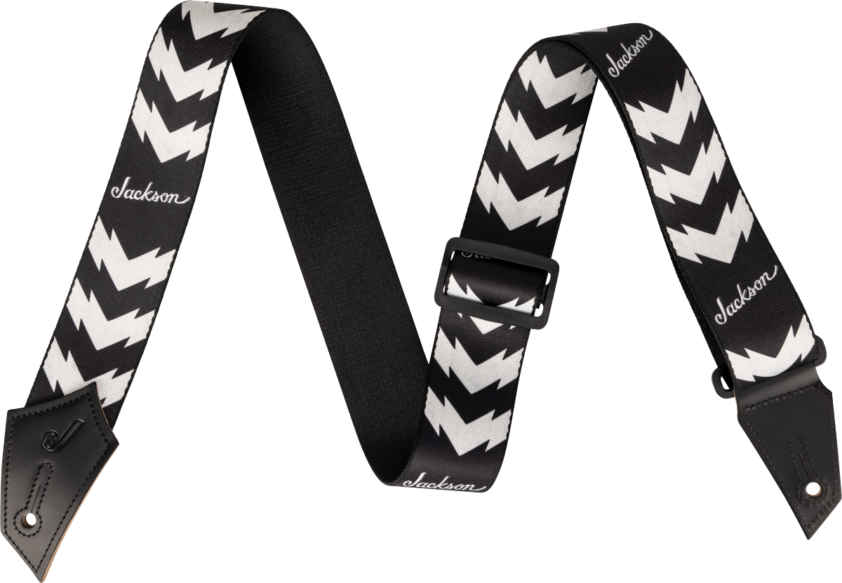 DOUBLEV-STRAP-BLACK Strap with Double V Pattern : Jackson