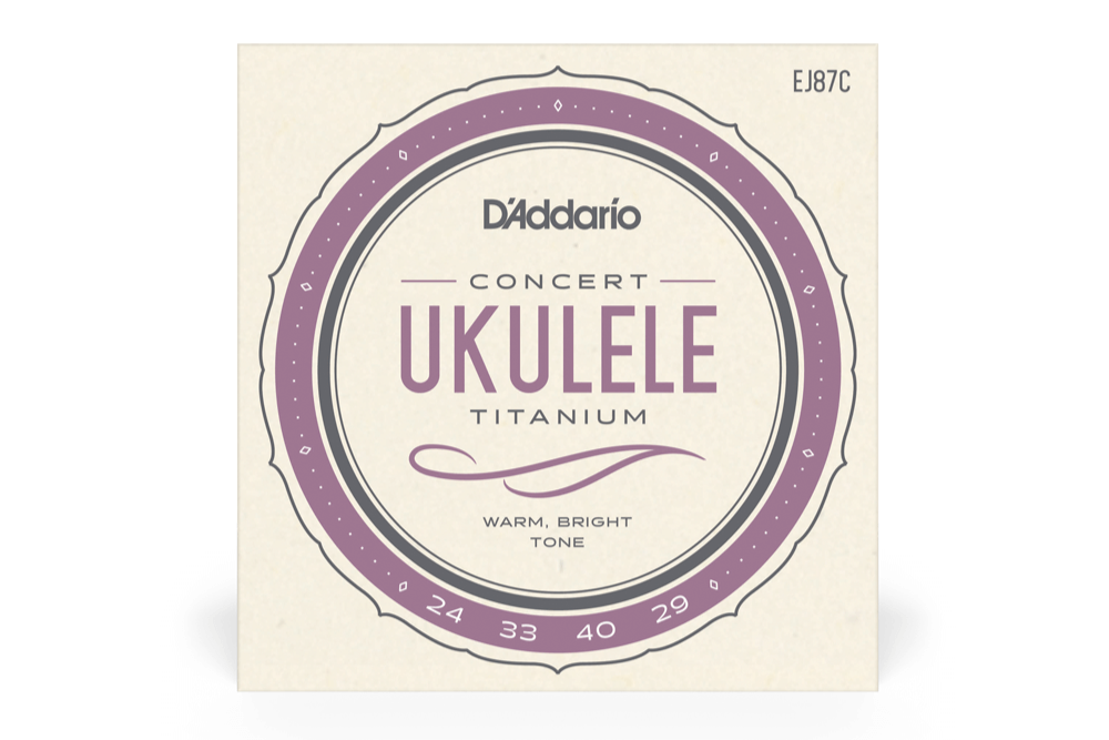 EJ87C Titanium Concert Ukulele Strings : D'addario