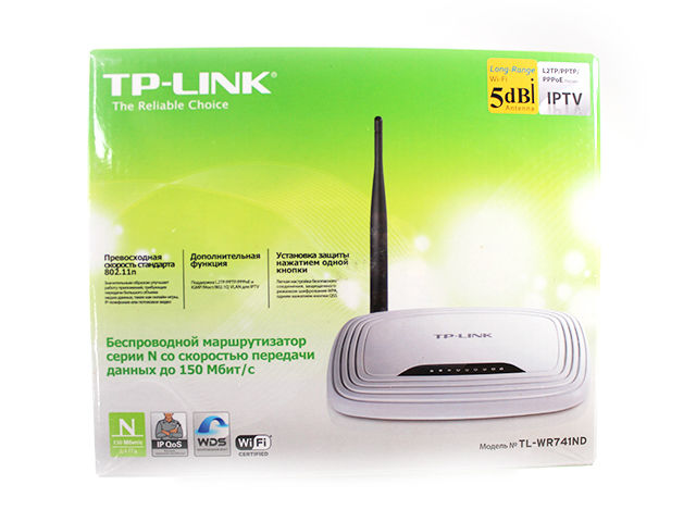 Wi Fi роутер TP-Link TL-WR741N