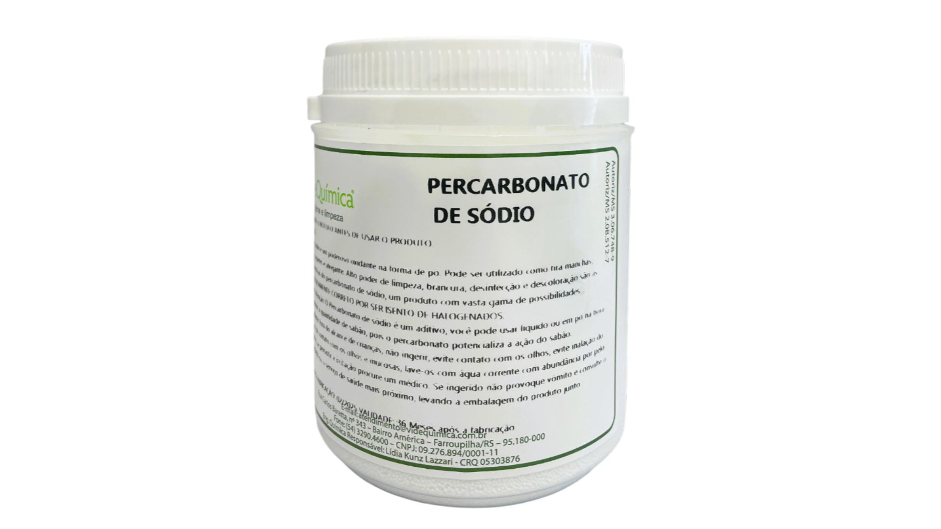 PERCARBONATO DE SÓDIO (BRANQUEADOR DE ROUPAS)