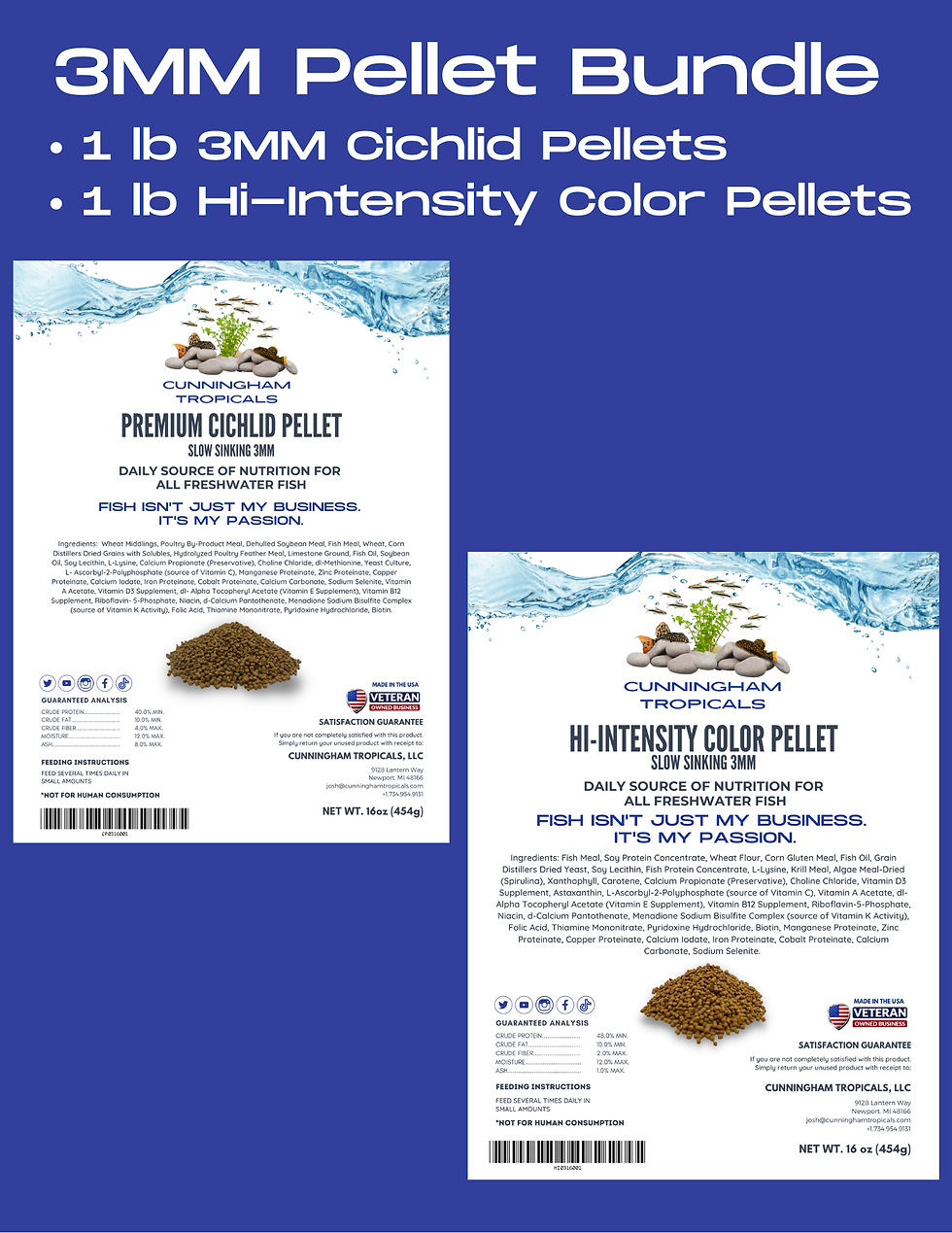 3mm Cichlid Pellet Bundle