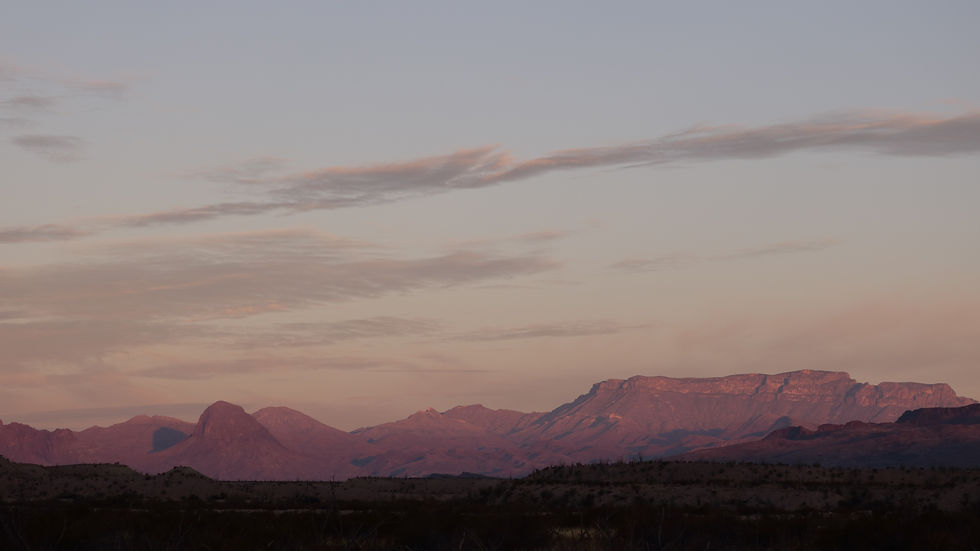 Chisos Mountains from Solis