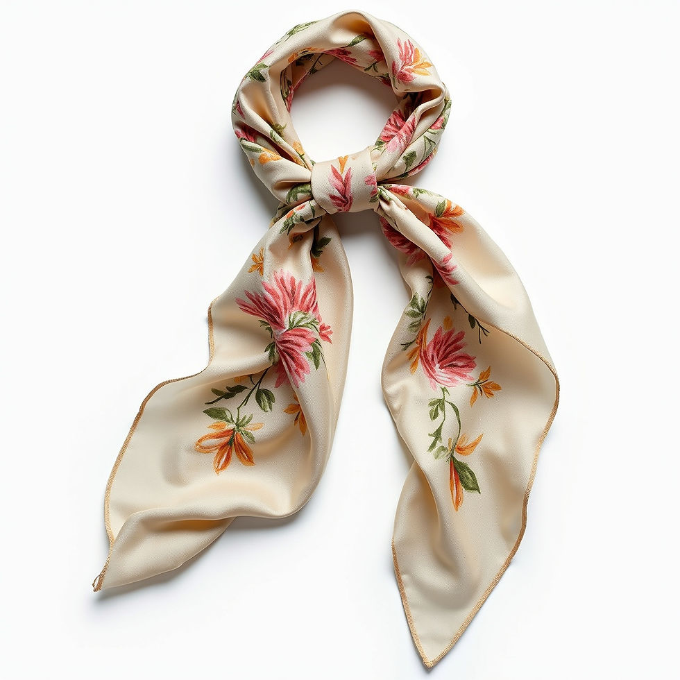 Lenço Seda Estampado