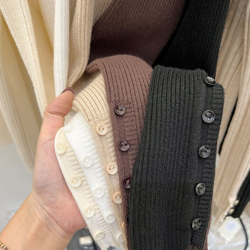 Thumbnail: AOSSVIAO 2026 Autumn Winter New Sweater Women's Turtleneck Solid Color Pullovers