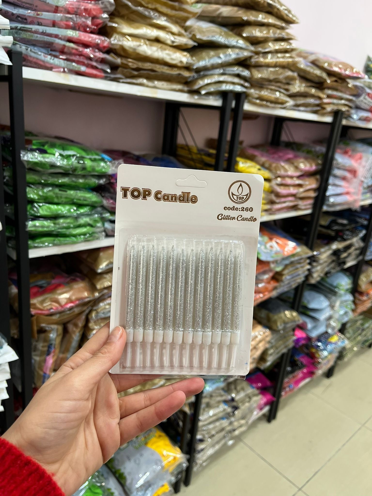 Mum Gümüş Simli Kısa