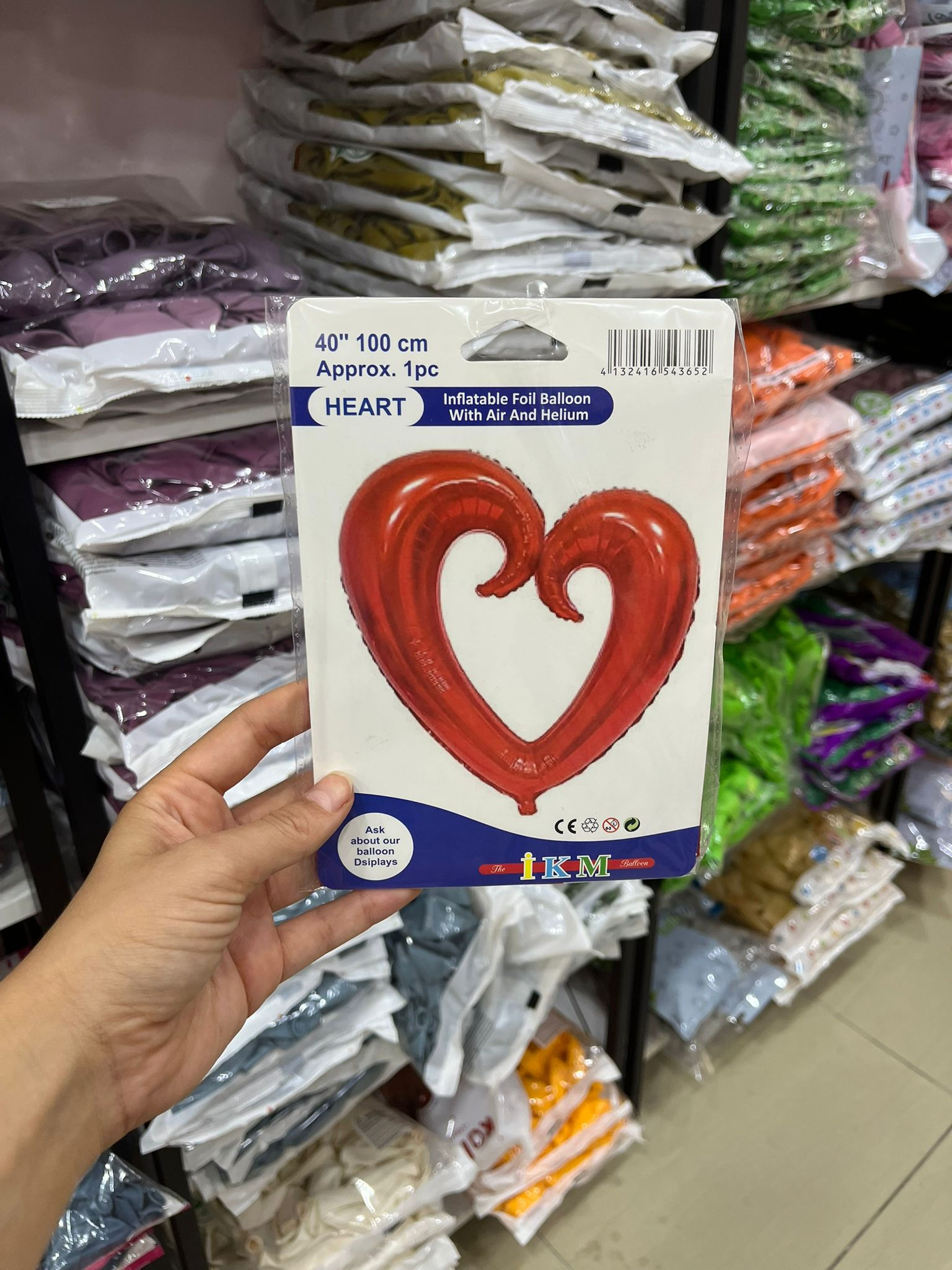 Folyo Kalp Kırmızı Balon