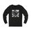 Thumbnail: Artistic Unisex Long Sleeve Tee - Abstract Black and White Design