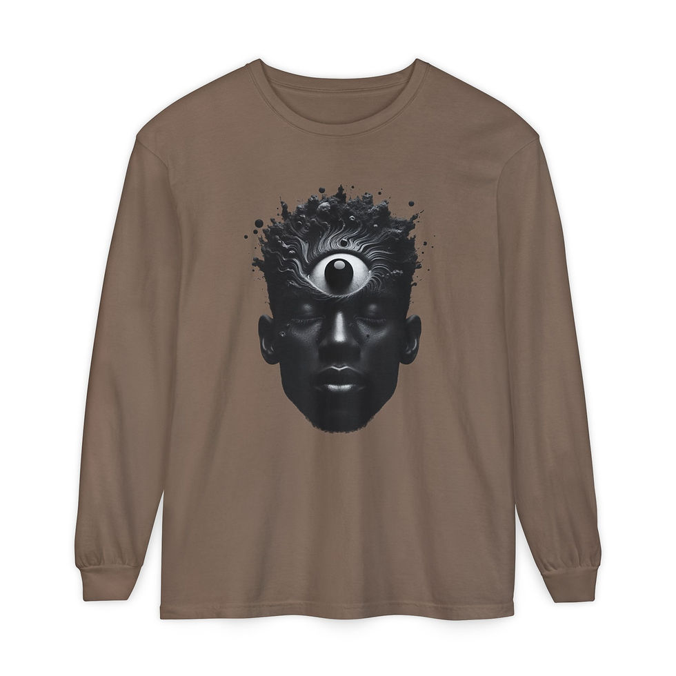Thumbnail: Unisex Garment-dyed Long Sleeve T-Shirt