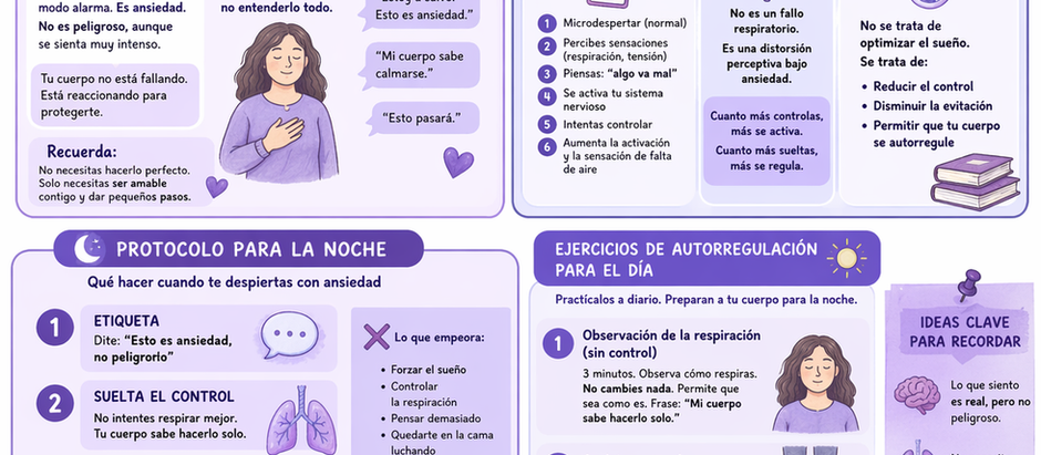 ¿Por qué siento que no respiro al dormir? Ansiedad, rumiación y cuerpo en alerta