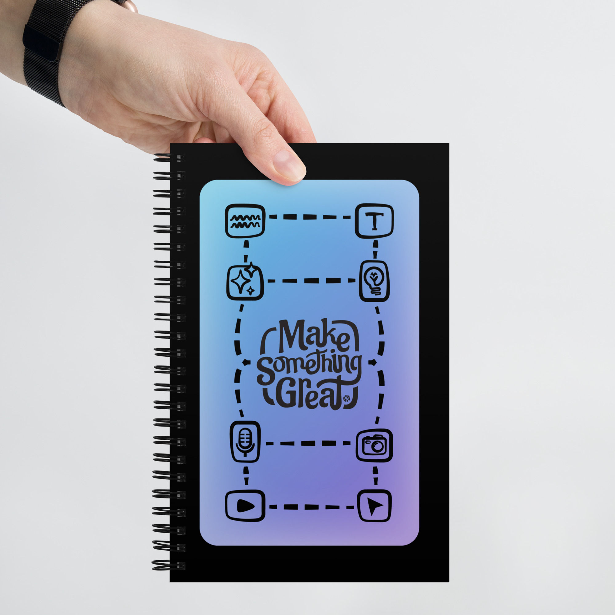 Make Something Great Spiral Notebook Colour