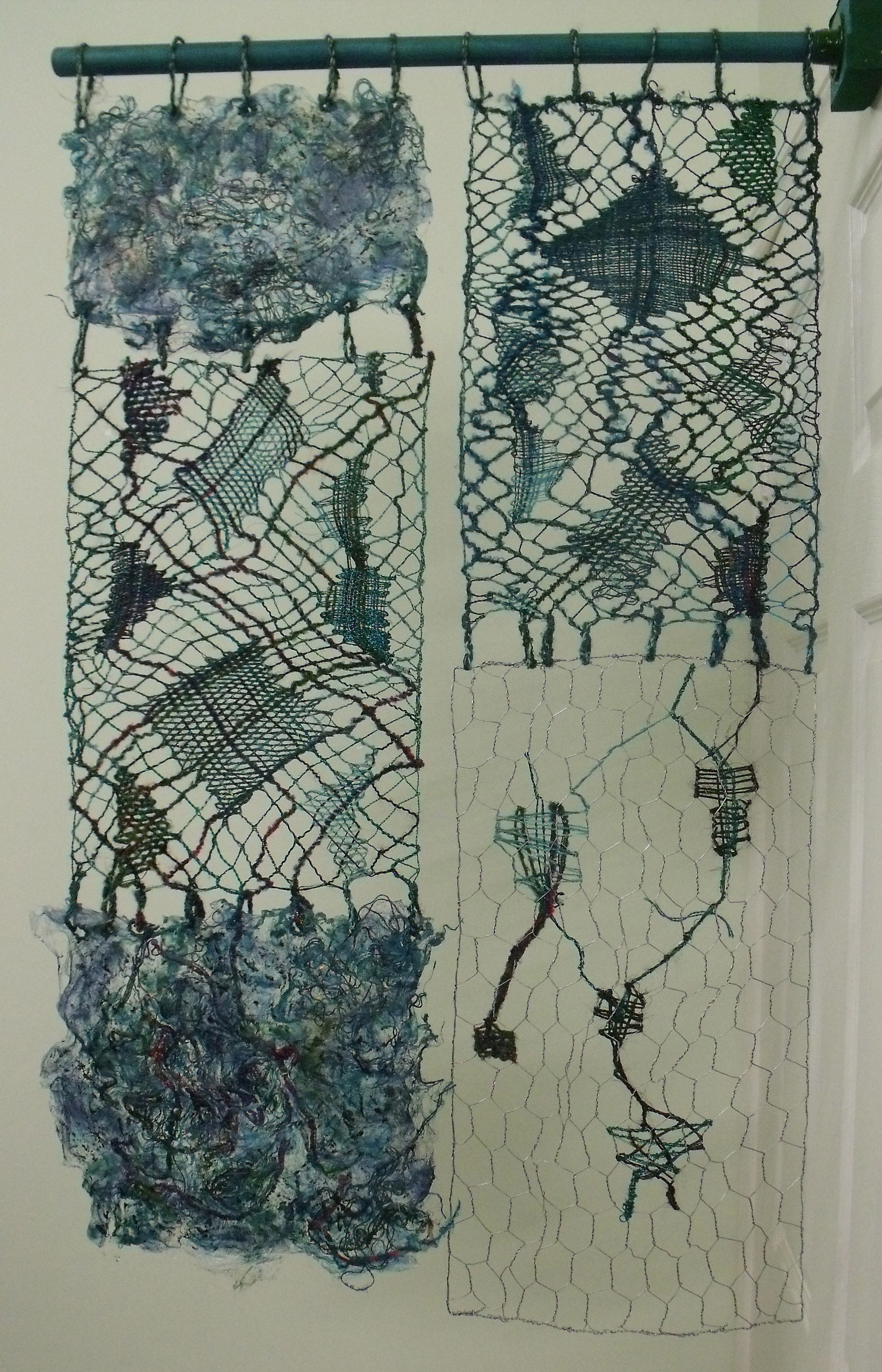 Experiment with wire, wool and silk