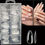 Thumbnail: 💅 120pcs Transparent Press On – Coffin & Almond Shapes for Extensions