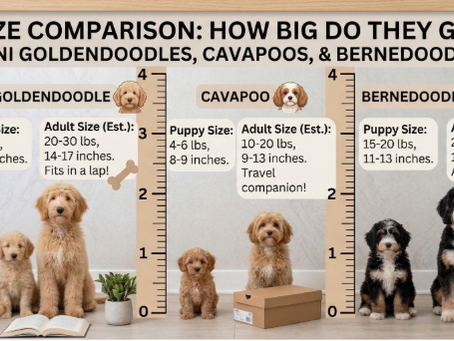 How Big Do Mini Goldendoodles, Cavapoos, and Bernedoodles Get?