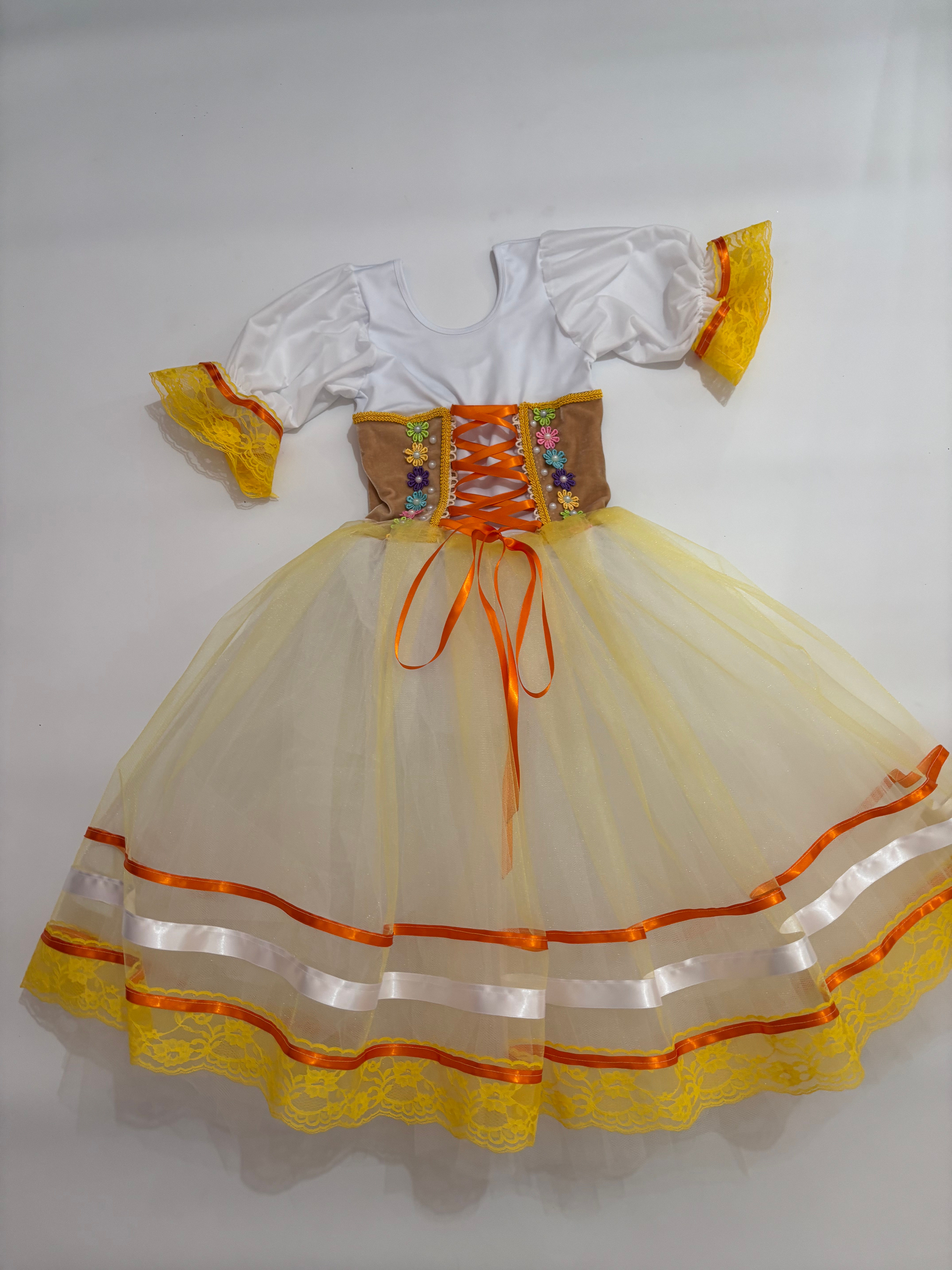 Camponesa amarelo