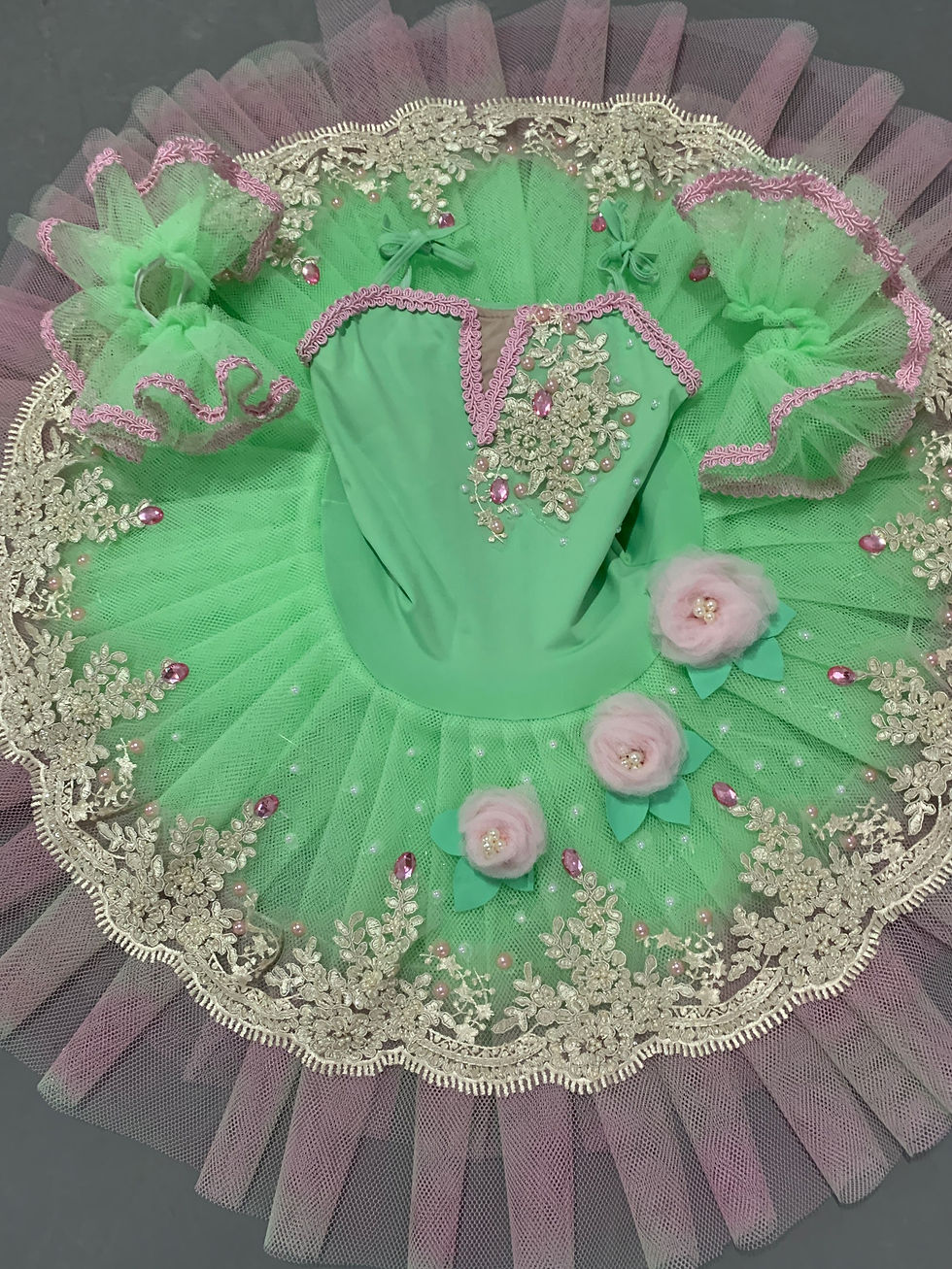 Miniatura: Tutu verde e rosa