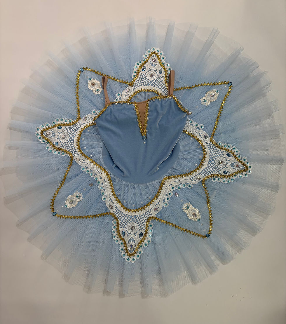 Miniatura: Tutu bandeja em veludo azul 