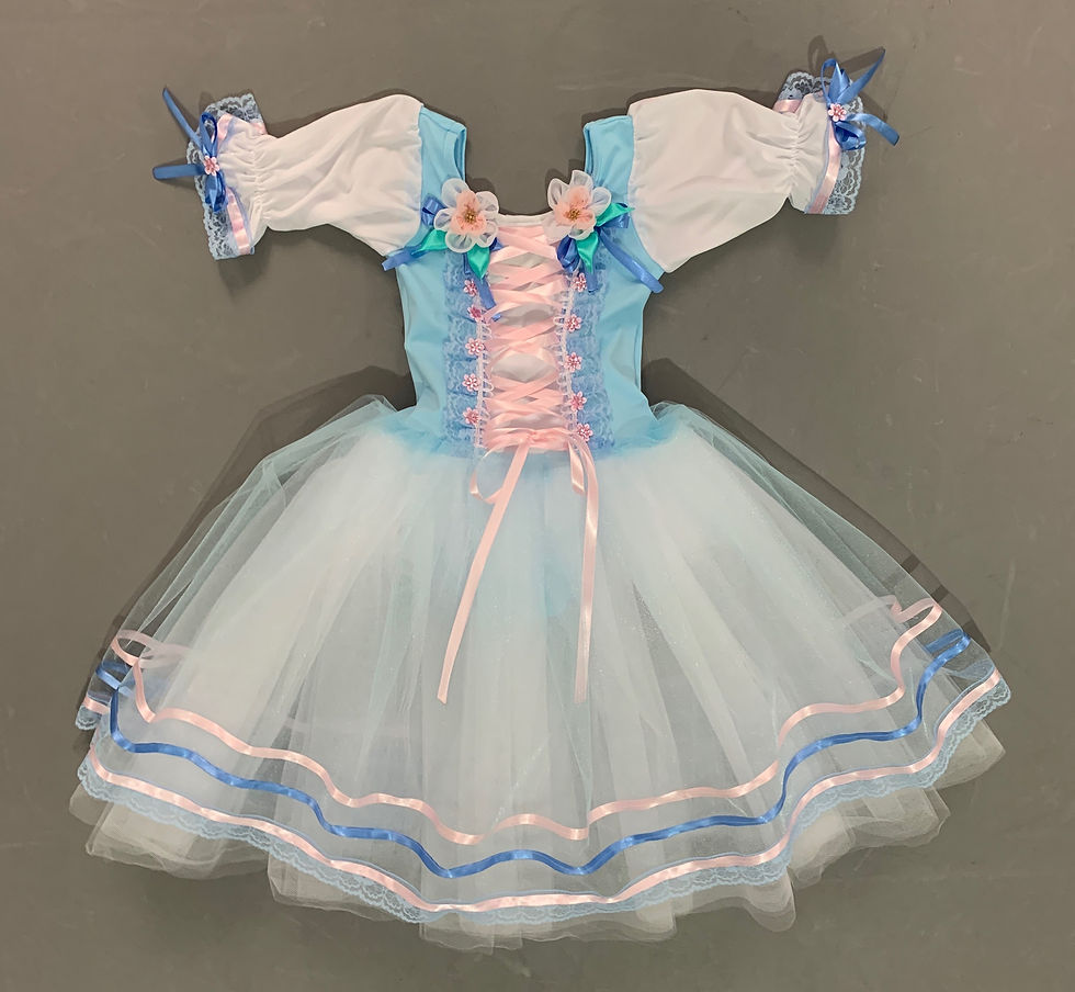 Miniatura: Camponesa Azul e Rosa