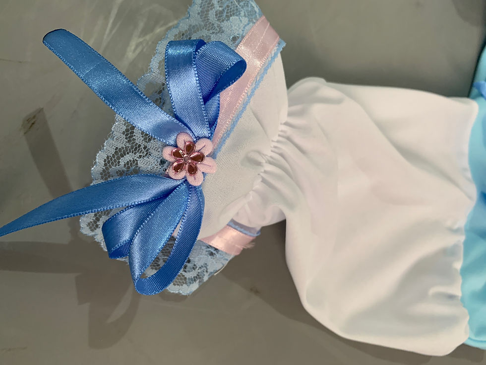 Miniatura: Camponesa Azul e Rosa