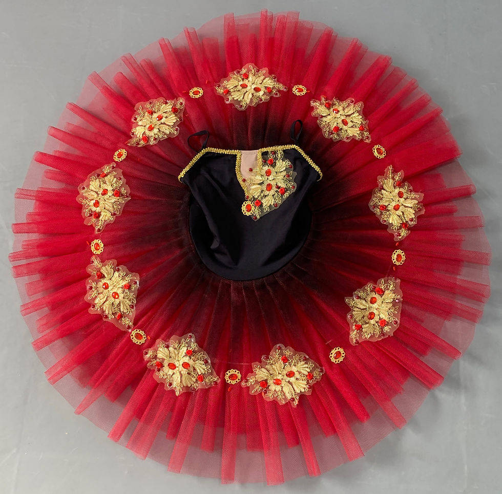 Miniatura: Tutu Bandeja Vermelho e Preto