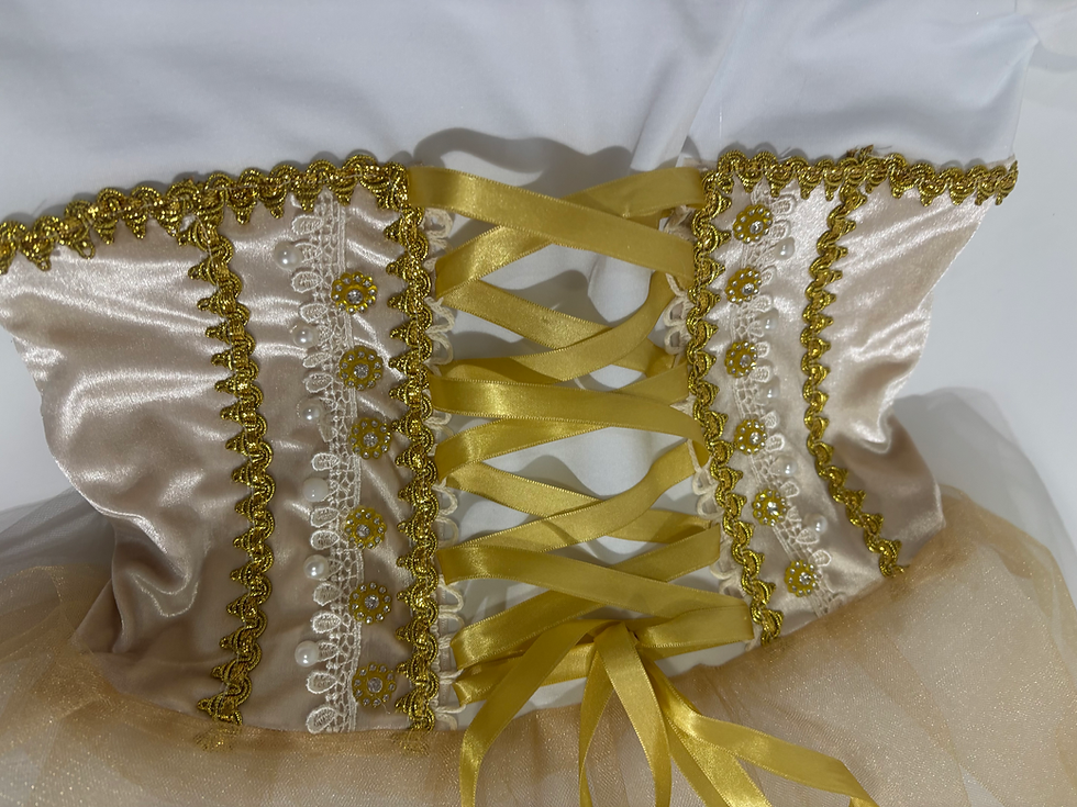 Miniatura: Camponesa Nude e Dourado