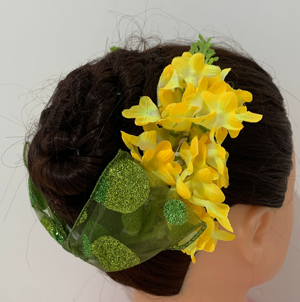 Miniatura: Arranjo verde e amarelo